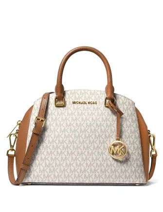 Michael Michael Kors Maxine Signature Logo Dome Satchel Premium Quality Bags At Affordable Prices