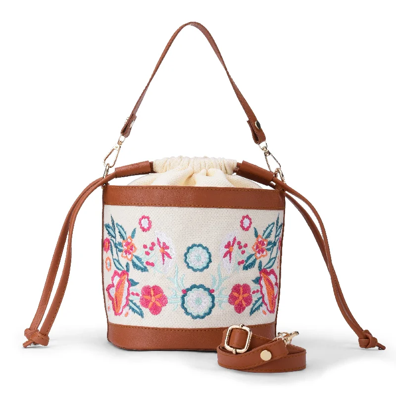Offwhite Floral Pocket Crossbag Stylish Bags At Unbeatable Prices