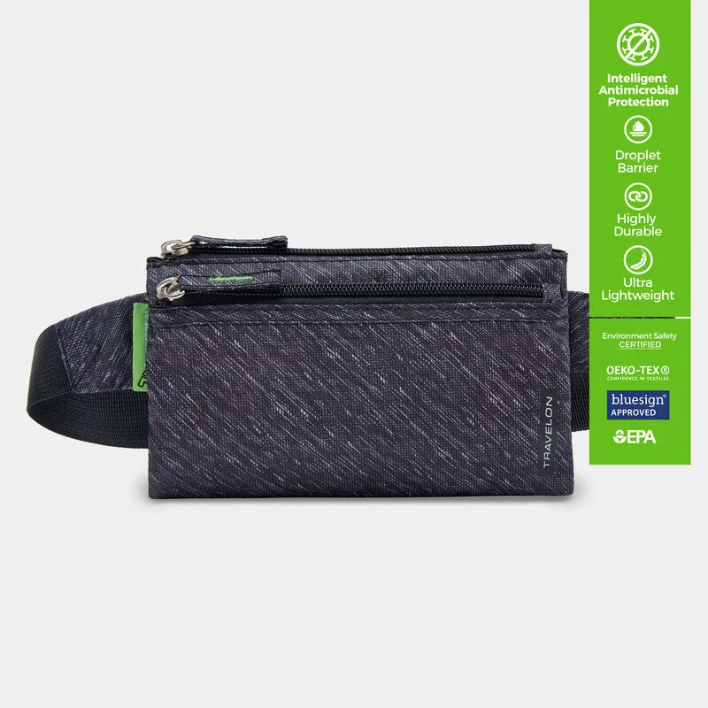 Travelon CLEAN 6 Pocket Waist Pack Classic Bags, Exclusive Deals