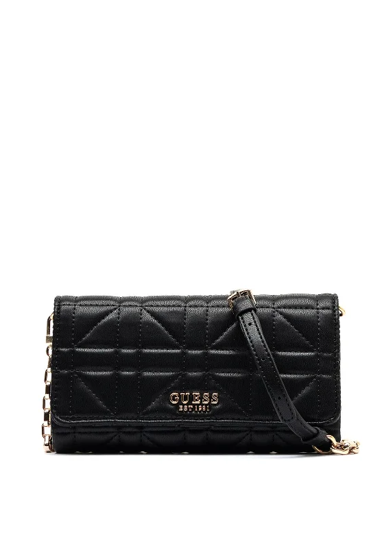 Guess Assia Mini Quilted Crossbody Bag, Black Stylish And Durable Handbags At Great Value Guess Assia Mini Quilted Crossbody Bag, Black Stylish And Durable Handbags At Great Value