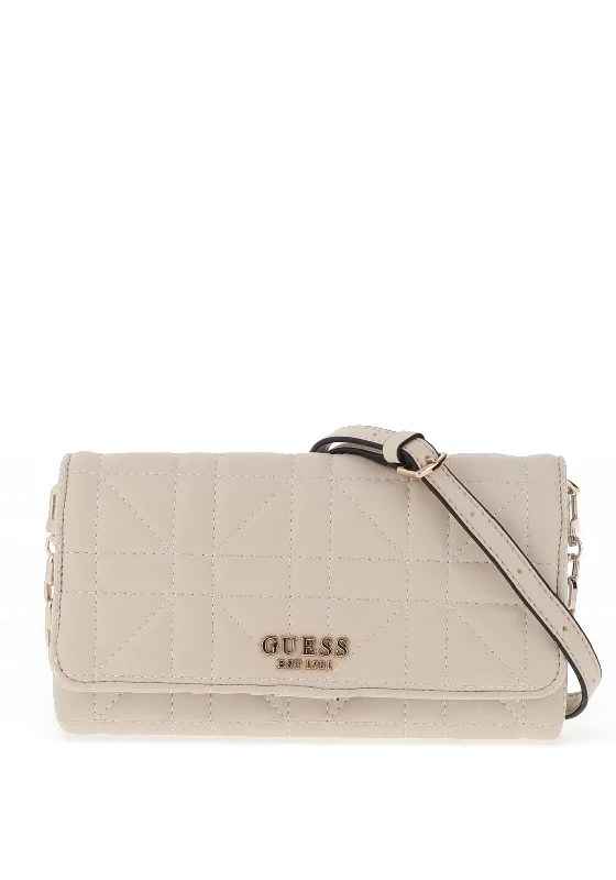Guess Assia Mini Quilted Crossbody Bag, Stone Statement Handbags At Unbeatable Discounts Guess Assia Mini Quilted Crossbody Bag, Stone Statement Handbags At Unbeatable Discounts