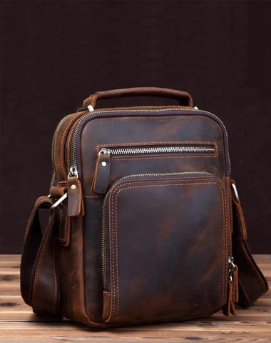 Small Brown Leather Messenger Bag Men's Vertical Side Bag Mini Vertical HandBag Courier Bag For Men Trendy Totes, Shop & Save Small Brown Leather Messenger Bag Men's Vertical Side Bag Mini Vertical HandBag Courier Bag For Men Trendy Totes, Shop & Save