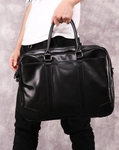 Black Leather Mens 15.6 inches Laptop Work Bag Handbag Briefcase Black Shoulder Bag Business Bags For Men Grab Your Favorite Handbags At Discounted Prices Black Leather Mens 15.6 inches Laptop Work Bag Handbag Briefcase Black Shoulder Bag Business Bags For Men Grab Your Favorite Handbags At Discounted Prices