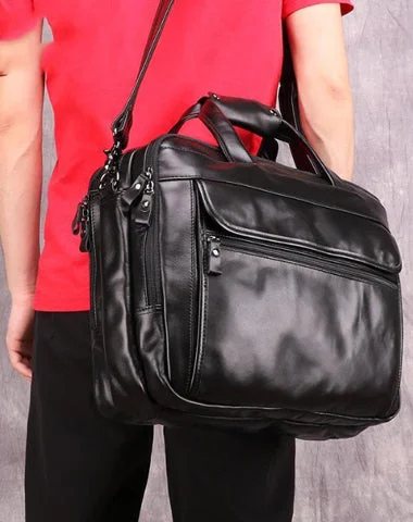 Black Leather Mens 15 inches Large Laptop Work Bag Handbag Briefcase Shoulder Bags Business Bags For Men Upgrade Your Look With Fashionable Bags Black Leather Mens 15 inches Large Laptop Work Bag Handbag Briefcase Shoulder Bags Business Bags For Men Upgrade Your Look With Fashionable Bags