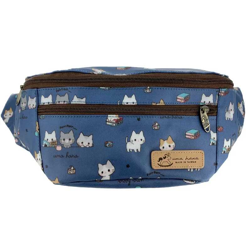 Blue Meow Cat Fanny Pack Designer Bags At Lower Prices