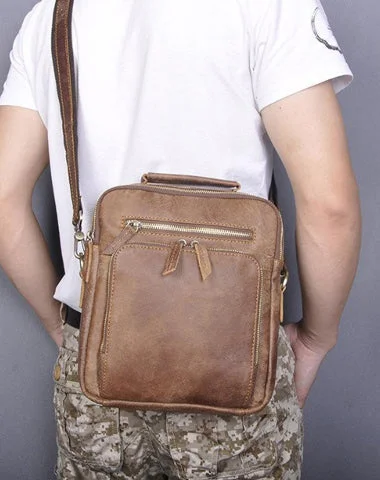 Brown Cool Leather Small Vertical Side Bag Briefcase Messenger Bag Brown Handbag Shoulder Bag For Men Don't Miss Out – Handbag Discounts Brown Cool Leather Small Vertical Side Bag Briefcase Messenger Bag Brown Handbag Shoulder Bag For Men Don't Miss Out – Handbag Discounts