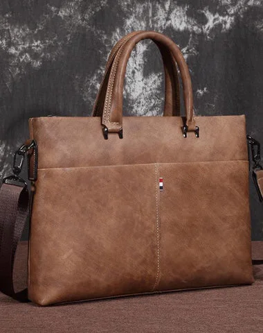 Brown Leather Men 13 inches Vintage Briefcase Handbag Gray Brown Laptop Handbag Side Bag For Men Sleek And Stylish Handbags At Lower Prices Brown Leather Men 13 inches Vintage Briefcase Handbag Gray Brown Laptop Handbag Side Bag For Men Sleek And Stylish Handbags At Lower Prices