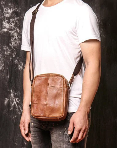 Brown Leather Vertical Messenger Bag Men's Small Side Bag Mini Phone Bag Courier Bag For Men Must-Have Bags With Big Savings Brown Leather Vertical Messenger Bag Men's Small Side Bag Mini Phone Bag Courier Bag For Men Must-Have Bags With Big Savings