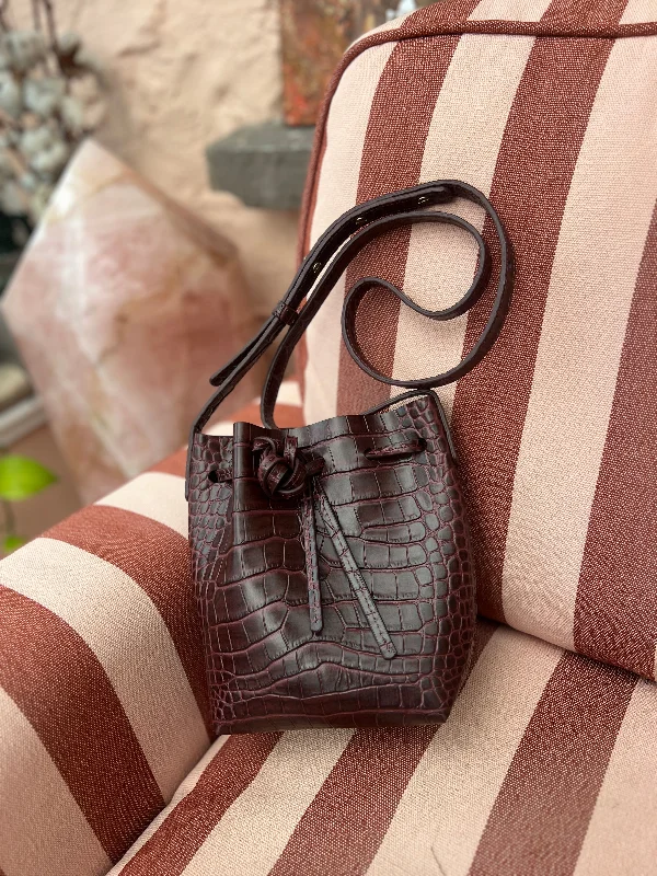Madrid Leather Mini Bucket Bag | Chocolate Classic And Modern Handbags Now More Affordable Madrid Leather Mini Bucket Bag | Chocolate Classic And Modern Handbags Now More Affordable