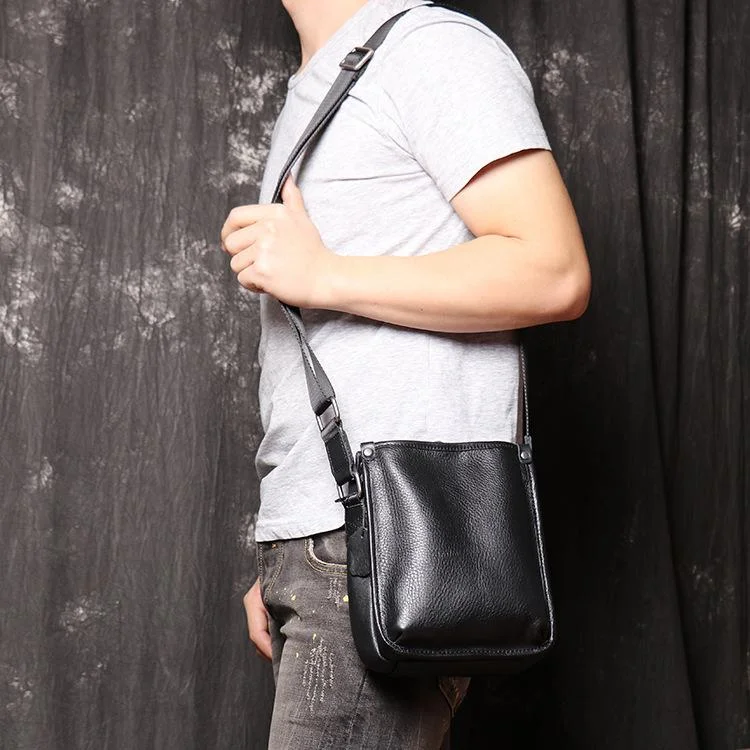 Cool Black LEATHER MENS Vertical SIDE BAGS COURIER BAG Black Vertical MESSENGER BAG FOR MEN High-Fashion Handbags At Reduced Costs Cool Black LEATHER MENS Vertical SIDE BAGS COURIER BAG Black Vertical MESSENGER BAG FOR MEN High-Fashion Handbags At Reduced Costs