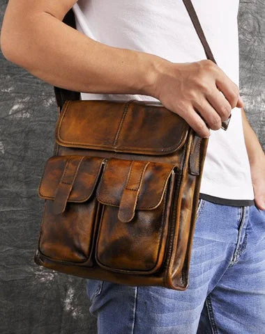 Cool Brown Leather Vertical Messenger Bag Men's Brown Side Bag Shoulder Bag Courier Bag For Men Chic Handbags At Special Promotional Prices Cool Brown Leather Vertical Messenger Bag Men's Brown Side Bag Shoulder Bag Courier Bag For Men Chic Handbags At Special Promotional Prices