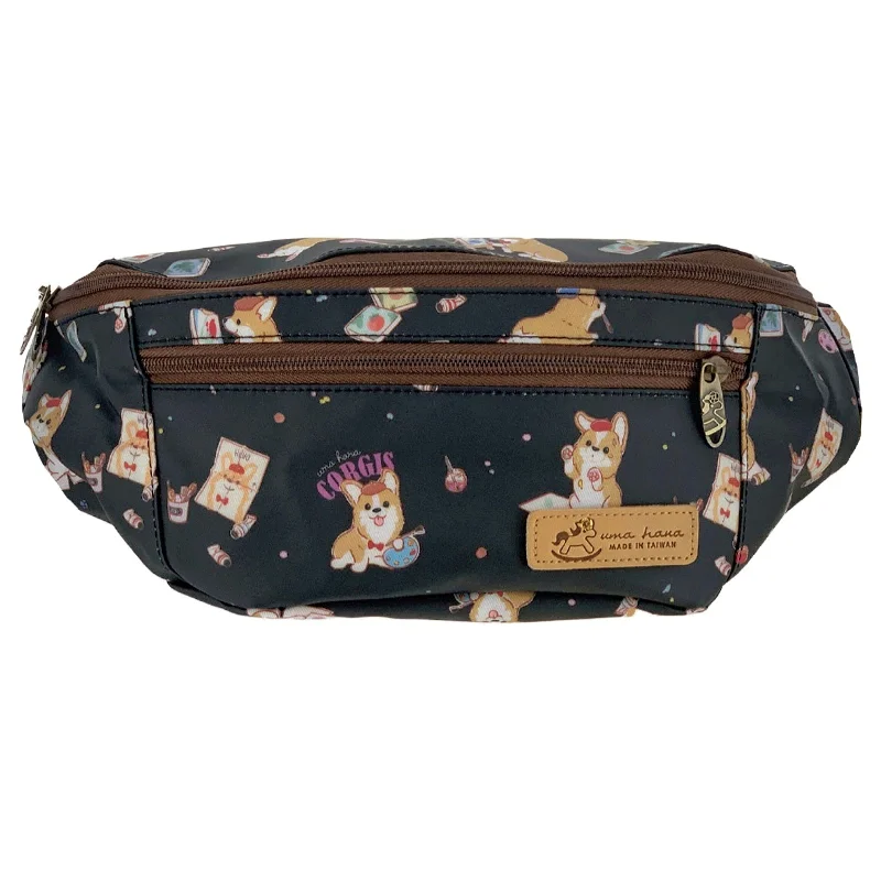 Black Color Me Corgi Fanny Pack Unmissable Deals On High-Quality Designer Bags