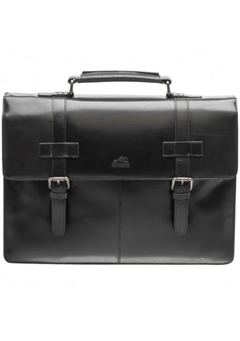 Mancini Leather Double Compartment Briefcase for 15.6” Laptop / Tablet Statement Bags With Exclusive Savings Mancini Leather Double Compartment Briefcase for 15.6” Laptop / Tablet Statement Bags With Exclusive Savings