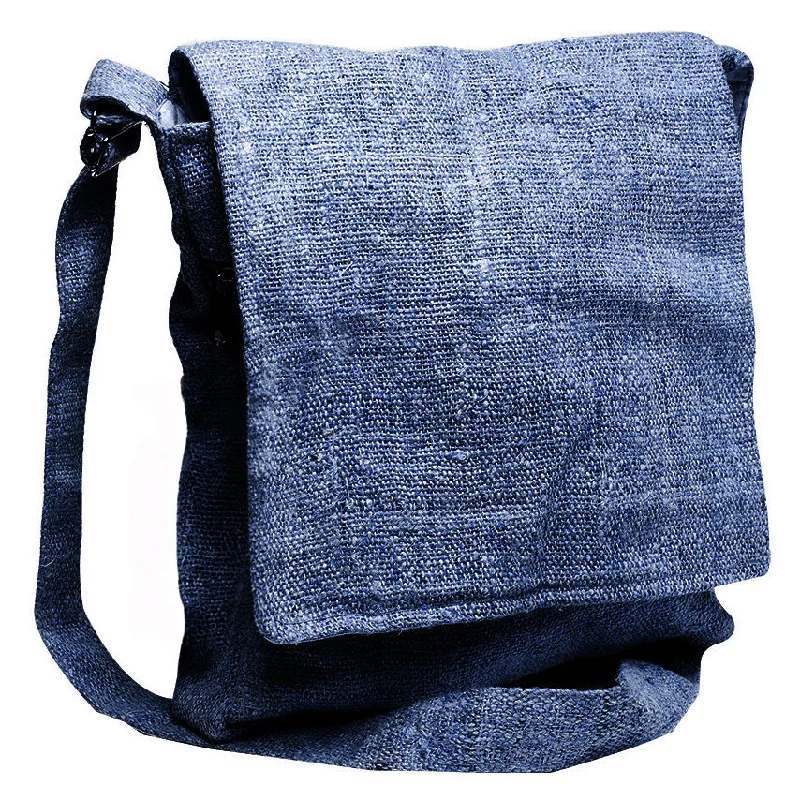 Core Hemp Crossbody Messenger Bag - Himal Blue Iconic Handbags At Budget-Friendly Prices Core Hemp Crossbody Messenger Bag - Himal Blue Iconic Handbags At Budget-Friendly Prices