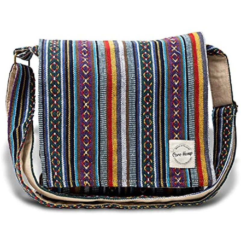 Core Hemp Crossbody Messenger Bag - ॐ Boho Fashionable Handbags At Must-Have Prices