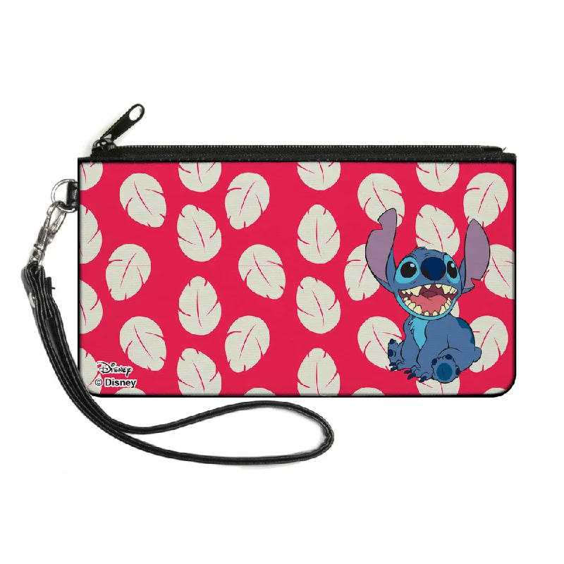 Canvas Zipper Wallet - LARGE - Lilo & Stitch Stitch Smiling Pose Lilo Dress Leaves Red Ivory Stylish Bags At Unbeatable Prices Canvas Zipper Wallet - LARGE - Lilo & Stitch Stitch Smiling Pose Lilo Dress Leaves Red Ivory Stylish Bags At Unbeatable Prices