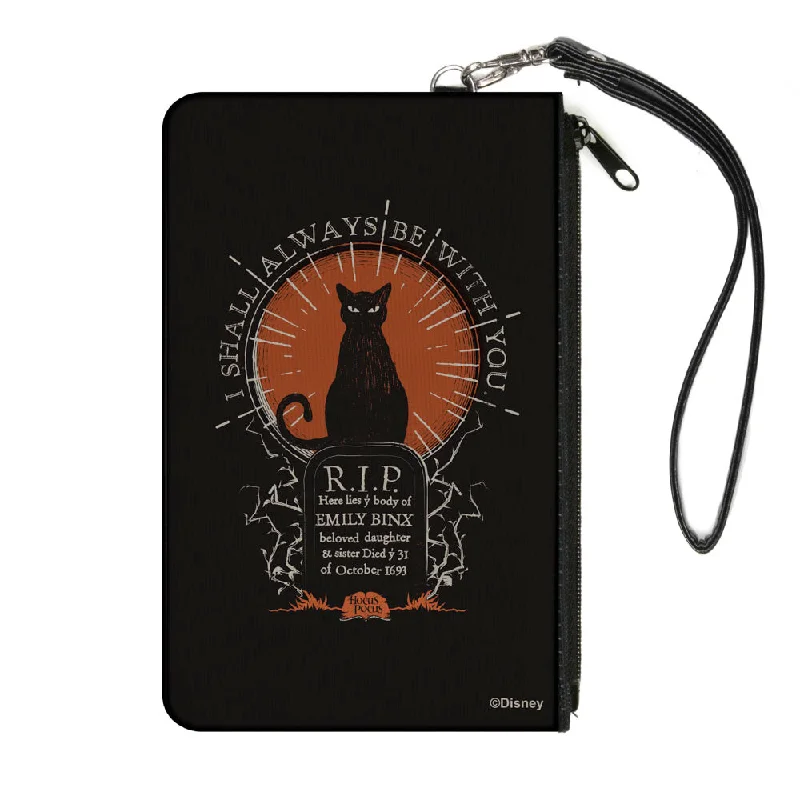 Canvas Zipper Wallet - LARGE - HOCUS POCUS Cat Emily Binx I SHALL ALWAYS BE WITH YOU Black White Orange Limited-Stock Handbag Sale For A Stylish Look Canvas Zipper Wallet - LARGE - HOCUS POCUS Cat Emily Binx I SHALL ALWAYS BE WITH YOU Black White Orange Limited-Stock Handbag Sale For A Stylish Look
