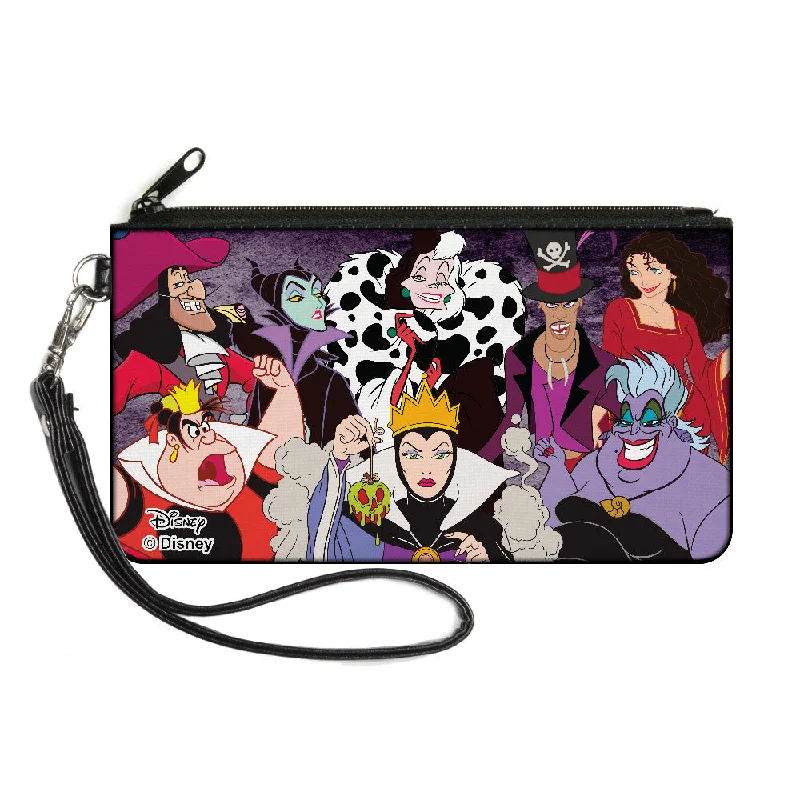 Canvas Zipper Wallet - LARGE - Disney 8-Villains Group Pose Purple Fade Everyday Elegance At Special Prices Canvas Zipper Wallet - LARGE - Disney 8-Villains Group Pose Purple Fade Everyday Elegance At Special Prices