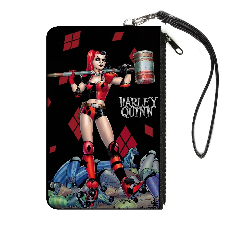 Canvas Zipper Wallet - LARGE - HARLEY QUINN Issue #1 Roller Derby Hammer Cover Pose Elegant Bags With Limited Stock Available Canvas Zipper Wallet - LARGE - HARLEY QUINN Issue #1 Roller Derby Hammer Cover Pose Elegant Bags With Limited Stock Available