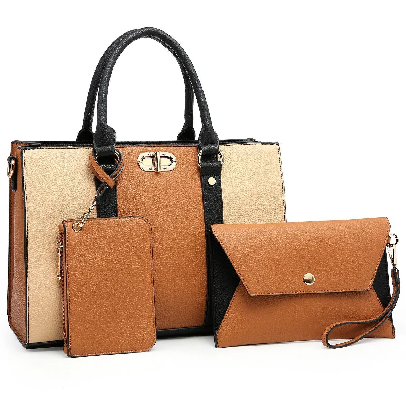 Two-tone 3-in-1 Handbag Stylish And Durable Handbags At Great Value