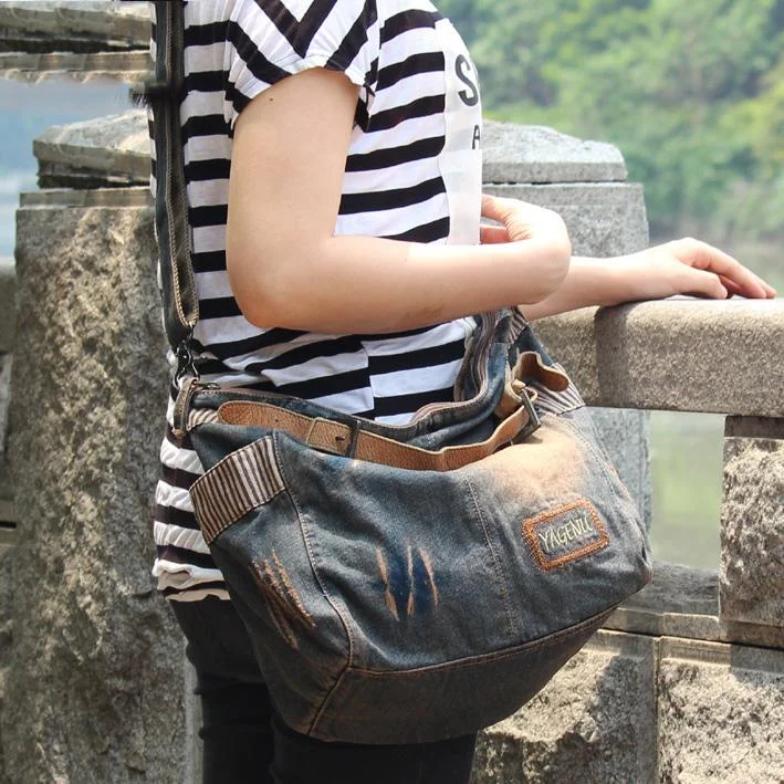 Fashion Denim Blue Mens Large Postman Bag Jean Messenger Bags Large Courier Bag For Men Designer Bags, Low Prices Fashion Denim Blue Mens Large Postman Bag Jean Messenger Bags Large Courier Bag For Men Designer Bags, Low Prices