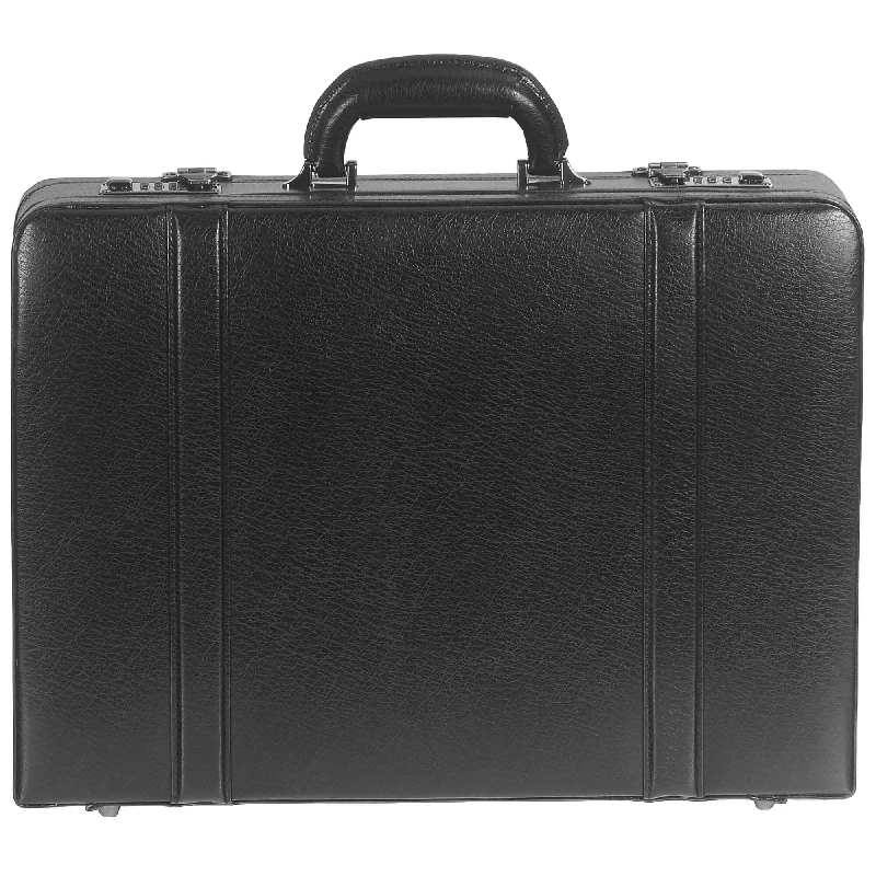 Mancini Leather Attaché Case Expandable High-End Handbags At Affordable Prices