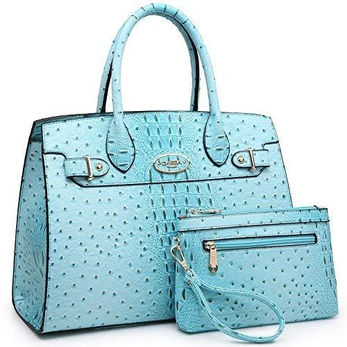 Fashion embossed Shoulder Top Handle Satchel Tote Bag with Matching Clutch l Dasein Everyday Bags, Budget-Friendly Fashion embossed Shoulder Top Handle Satchel Tote Bag with Matching Clutch l Dasein Everyday Bags, Budget-Friendly
