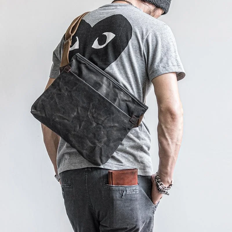 Canvas Mens Cool Small Messenger Bag iPad Bag Chest Bag Bike Bag Cycling Bag for men Chic Shoulder Bags At Promotional Rates Canvas Mens Cool Small Messenger Bag iPad Bag Chest Bag Bike Bag Cycling Bag for men Chic Shoulder Bags At Promotional Rates