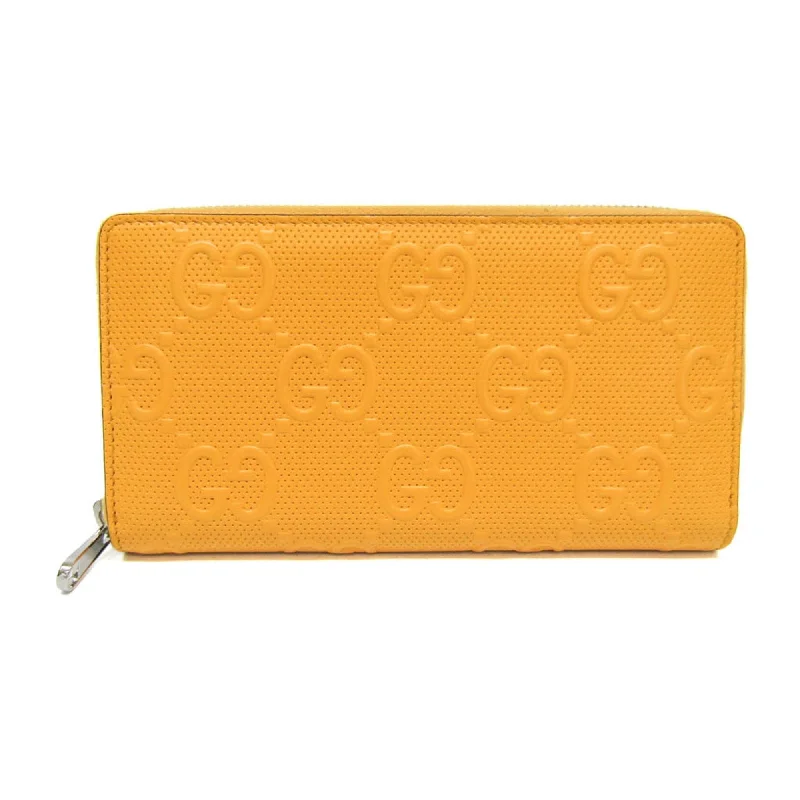 Gucci Gg Embossé  Leather Wallet  (Pre-Owned) Stylish And Functional Bags Now At Reduced Rates