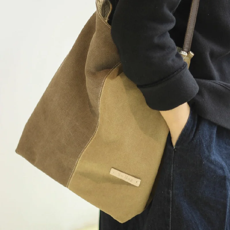 Khaki Canvas Splicing Tote Bag Canvas Womens Handbag Canvas Tote Shoulder Bag for Men Women Huge Handbag Markdowns – Update Your Collection Now Khaki Canvas Splicing Tote Bag Canvas Womens Handbag Canvas Tote Shoulder Bag for Men Women Huge Handbag Markdowns – Update Your Collection Now
