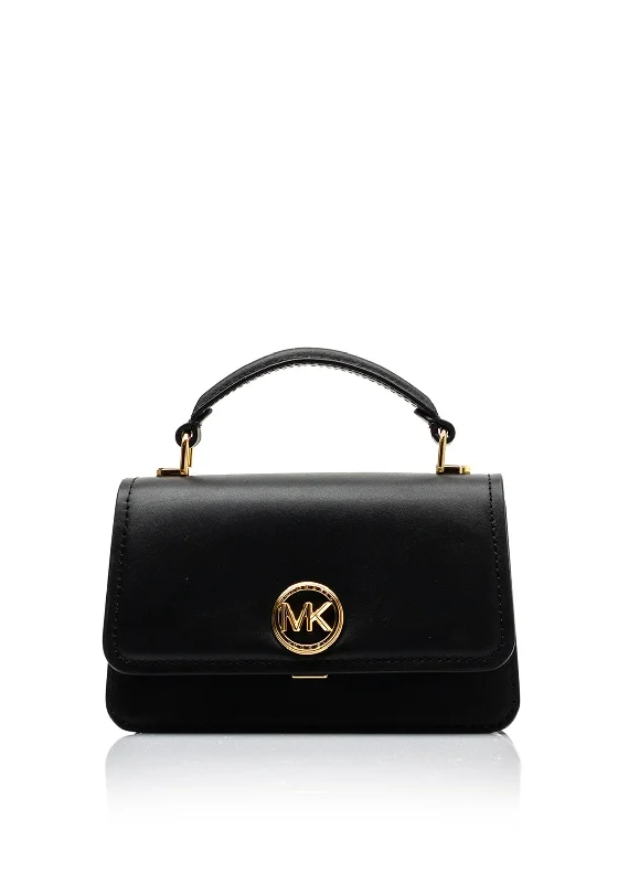 MICHAEL Michael Kors Delancey Leather Crossbody Bag, Black Must-Have Bags At Irresistible Discounts MICHAEL Michael Kors Delancey Leather Crossbody Bag, Black Must-Have Bags At Irresistible Discounts