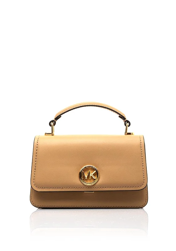 MICHAEL Michael Kors Delancey Leather Crossbody Bag, Camel Your Perfect Bag At The Perfect Price MICHAEL Michael Kors Delancey Leather Crossbody Bag, Camel Your Perfect Bag At The Perfect Price