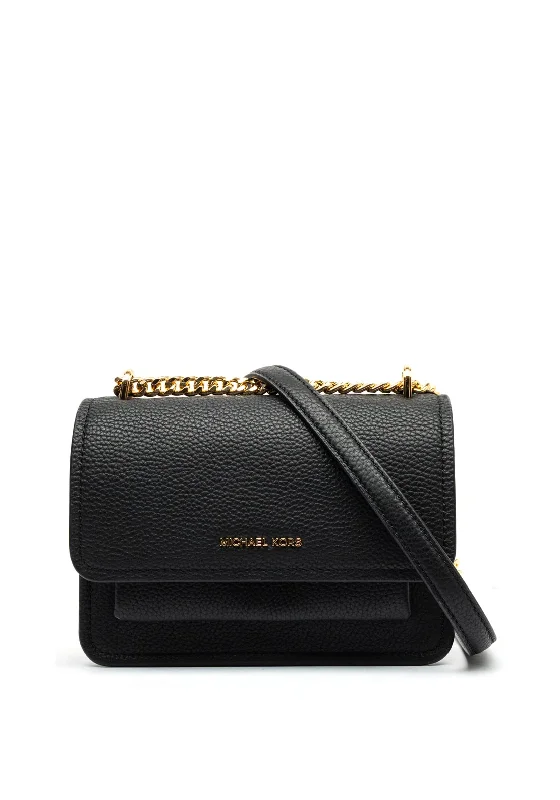 MICHAEL Michael Kors Claire Pebbled Leather Crossbody Bag, Black Stylish Totes With Special Discounts MICHAEL Michael Kors Claire Pebbled Leather Crossbody Bag, Black Stylish Totes With Special Discounts