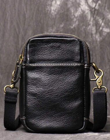 Mens Brown Leather Mini Messenger Bag Black Men's Phone Side Bag Mini Phone Bag Courier Bag For Men Luxury Totes, Affordable Prices Mens Brown Leather Mini Messenger Bag Black Men's Phone Side Bag Mini Phone Bag Courier Bag For Men Luxury Totes, Affordable Prices