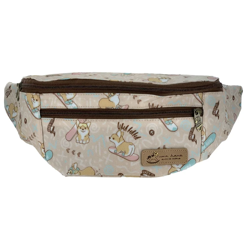 Pink Snow Corgi Fanny Pack Limited-Time Handbag Sale