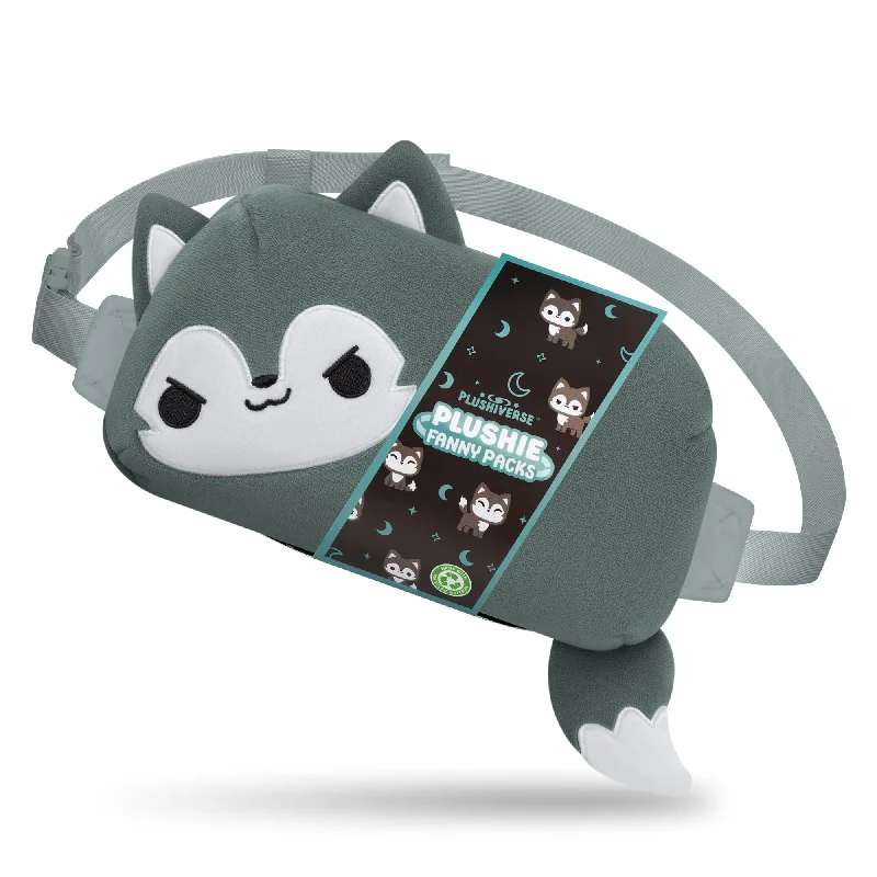 Plushiverse Lone Wolf Plushie Fanny Pack Chic Crossbody Bags, Limited Offers