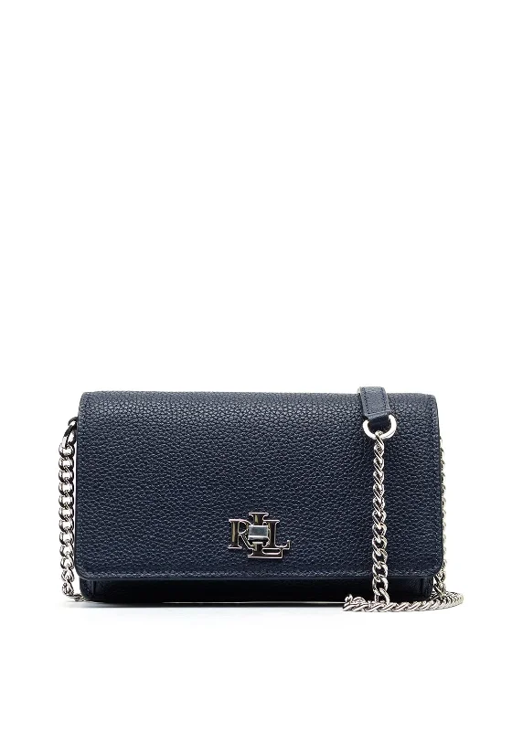 Ralph Lauren Chain Strap Crossbody Bag, Navy High-End Bags, Low-End Prices
