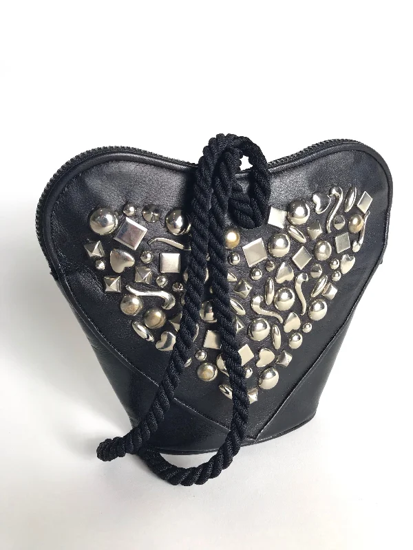 RENAUD PELLEGRINO Heart Shaped Studded Bag Handbag Deals You'll Love