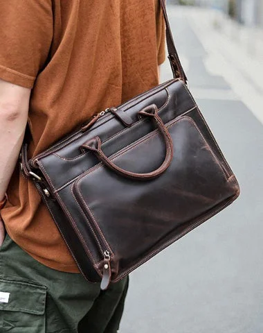 Vintage Black Mens Leather Briefcases Work Handbag Black 14'' Computer Briefcases For Men Shop Stylish Bags At Unbeatable Prices Vintage Black Mens Leather Briefcases Work Handbag Black 14'' Computer Briefcases For Men Shop Stylish Bags At Unbeatable Prices