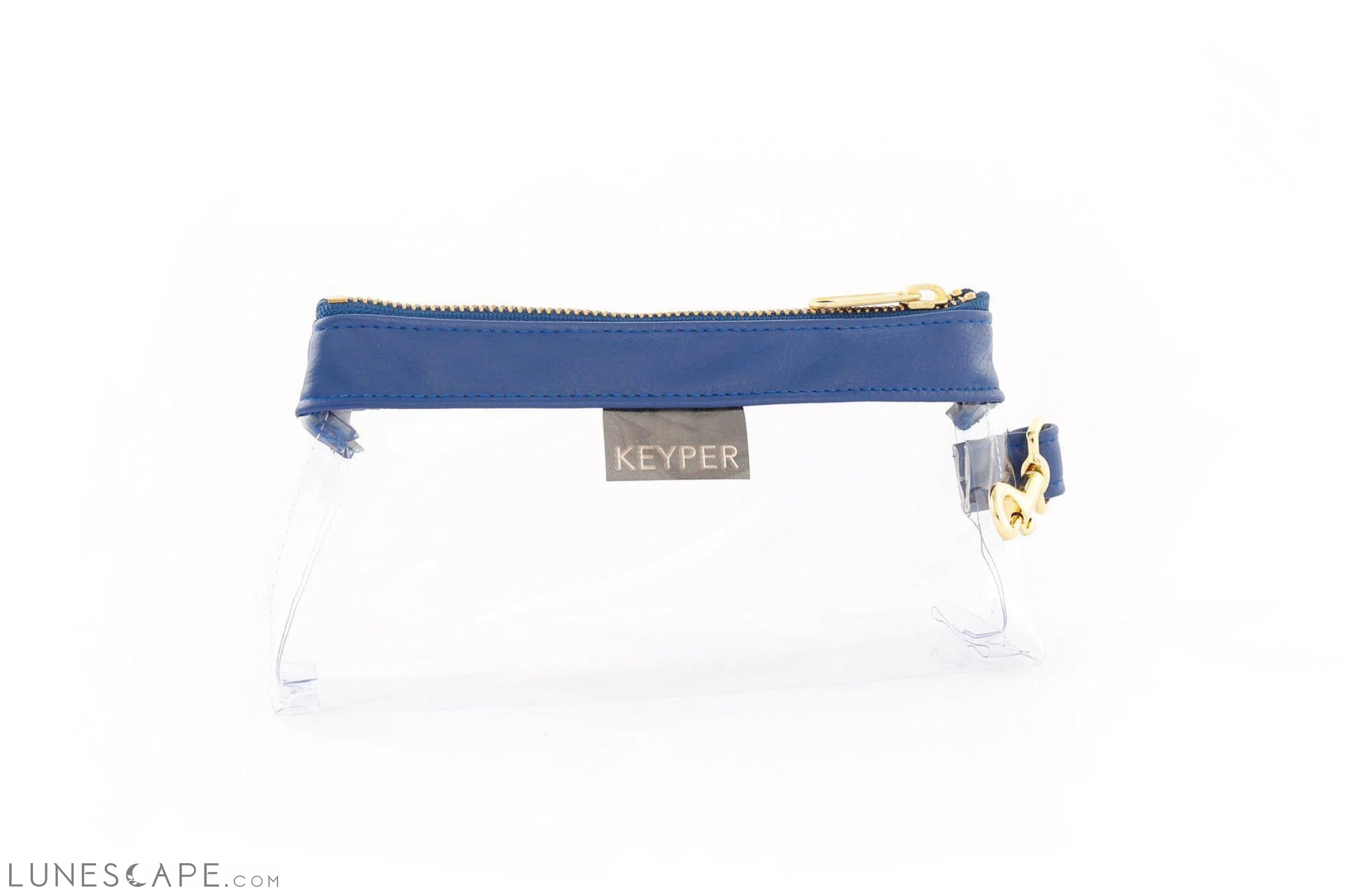 Royal Blue CLEAR Bag - Vegan Leather Trim Huge Handbag Markdowns – Update Your Collection Now