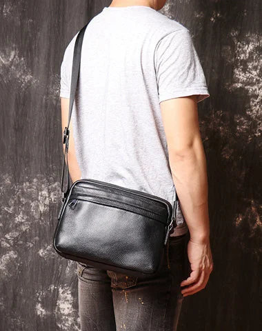 Black LEATHER MENS Small Courier Bag SIDE BAG Black Leather MESSENGER BAG FOR MEN Fashion-Forward Bags, Now On Sale Black LEATHER MENS Small Courier Bag SIDE BAG Black Leather MESSENGER BAG FOR MEN Fashion-Forward Bags, Now On Sale