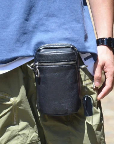 Black LEATHER MEN'S Small Belt Pouch Mini Side bag Vertical Phone Bag MESSENGER BAG Waist Bag FOR MEN Trendy Purses, Limited Offer Black LEATHER MEN'S Small Belt Pouch Mini Side bag Vertical Phone Bag MESSENGER BAG Waist Bag FOR MEN Trendy Purses, Limited Offer