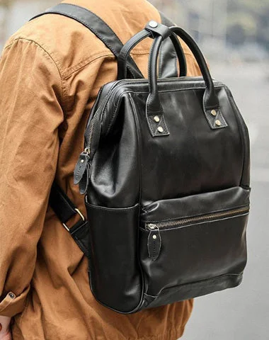 Cool Black Leather Mens Travel Backpack Work Handbag Briefcase Work Backpack For Men Don't Miss Out – Shop Fashionable Bags At Special Rates Cool Black Leather Mens Travel Backpack Work Handbag Briefcase Work Backpack For Men Don't Miss Out – Shop Fashionable Bags At Special Rates