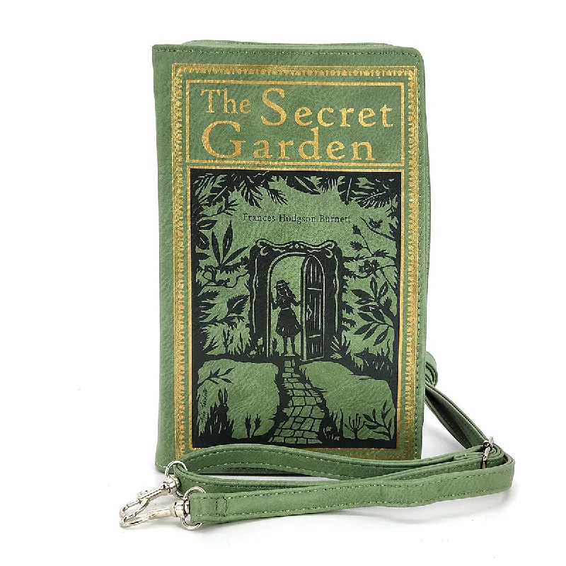 The Secret Garden Book Clutch Bag in Vinyl Timeless Handbags At Reduced Prices