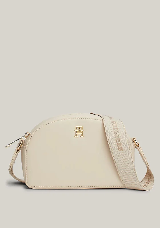 Tommy Hilfiger Corporate Logo Strap Crossbody Bag, Classic Beige Stylish Handbags With Exclusive Online Discounts Tommy Hilfiger Corporate Logo Strap Crossbody Bag, Classic Beige Stylish Handbags With Exclusive Online Discounts