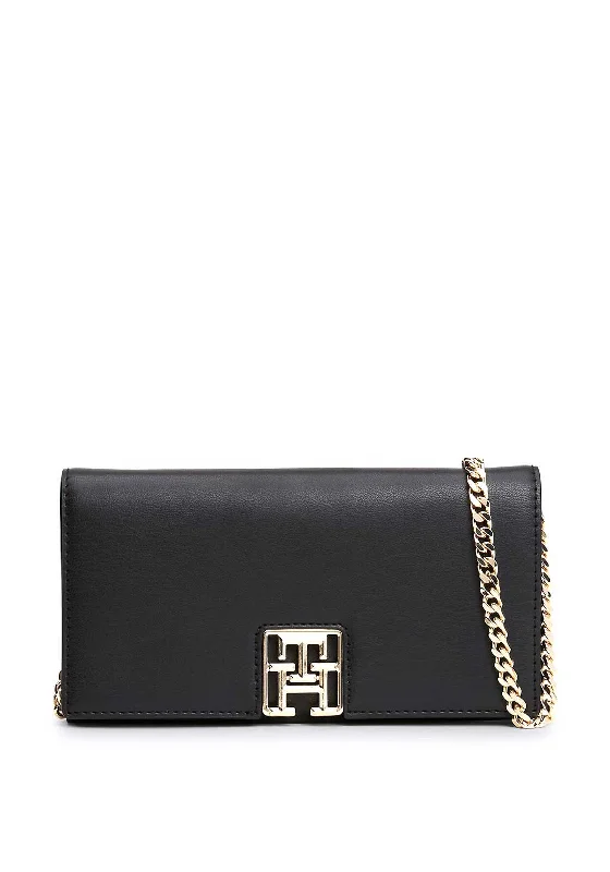 Tommy Hilfiger Chain Strap Mini Crossbody Bag, Black Limited-Time Handbag Sale