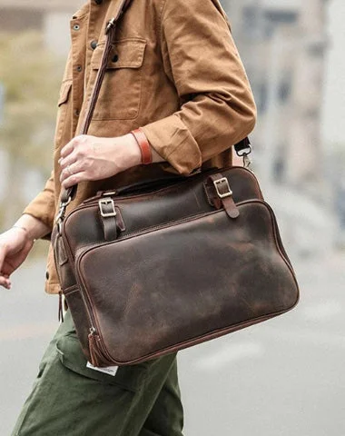 Vintage Dark Brown Mens Leather Briefcase Work Handbag Brown 15'' Computer Briefcase For Men Upgrade Your Look With Our Exclusive Bag Deals Vintage Dark Brown Mens Leather Briefcase Work Handbag Brown 15'' Computer Briefcase For Men Upgrade Your Look With Our Exclusive Bag Deals