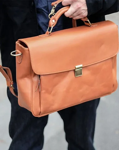Vintage Light Brown Mens Leather Briefcase Work Handbags Brown 14'' Computer Briefcase For Men Best Bag Sale Of The Season Vintage Light Brown Mens Leather Briefcase Work Handbags Brown 14'' Computer Briefcase For Men Best Bag Sale Of The Season