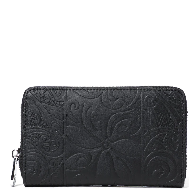 Wallet Chloe Tapa Tiare Embossed Black Limited-Time Handbag Sale
