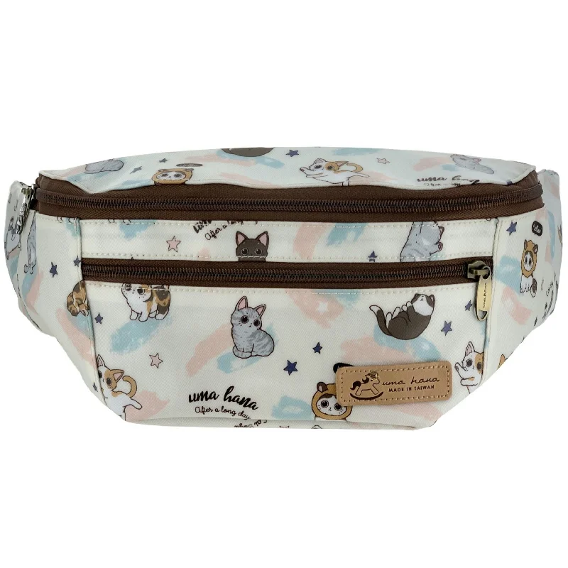 White Cat Yoga Fanny Pack Elegant Bags, Limited Stock